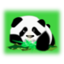 download Panda clipart image with 45 hue color