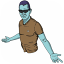 download Casual Guy 2 clipart image with 180 hue color