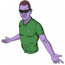 download Casual Guy 2 clipart image with 270 hue color