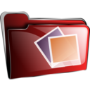 Folder Icon Red Photos