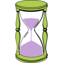 download Hourglass With Sand clipart image with 225 hue color