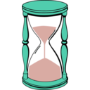 download Hourglass With Sand clipart image with 315 hue color