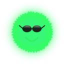 download Cool Sun clipart image with 90 hue color