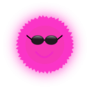 download Cool Sun clipart image with 270 hue color