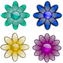 Glossy Flowers 3