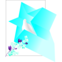 download Soviet Poster Dove In Star clipart image with 180 hue color