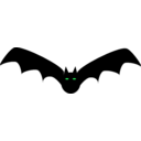 download Bat clipart image with 135 hue color