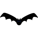 download Bat clipart image with 225 hue color