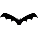 download Bat clipart image with 270 hue color