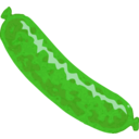 download Sausage clipart image with 90 hue color