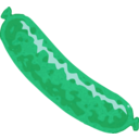 download Sausage clipart image with 135 hue color