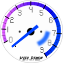 download Tachometer clipart image with 225 hue color