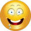 Yellow Hypnotize Smiley Emoticon