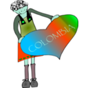 download Colombia clipart image with 135 hue color