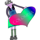 download Colombia clipart image with 270 hue color