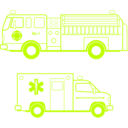 download Fire And Ems Vehicles clipart image with 45 hue color