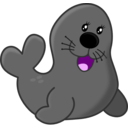 download Seal clipart image with 315 hue color