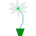 download Flower In A Pot clipart image with 90 hue color