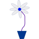 download Flower In A Pot clipart image with 180 hue color
