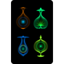 download Abstract Lights clipart image with 90 hue color