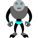 download Robot clipart image with 180 hue color