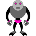 download Robot clipart image with 315 hue color