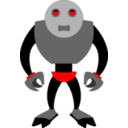 download Robot clipart image with 0 hue color