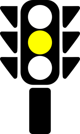 Traffic Semaphore Yellow Light