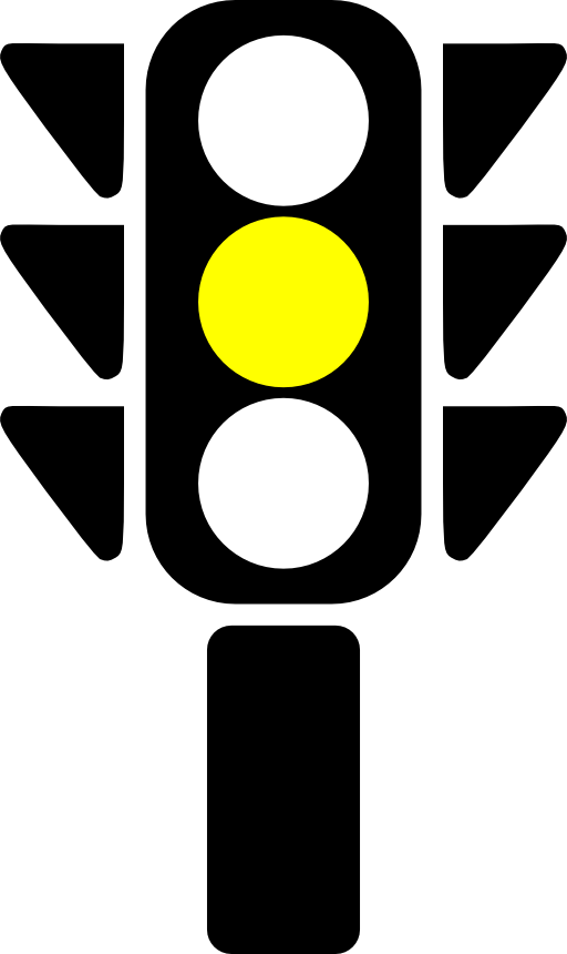 Traffic Semaphore Yellow Light