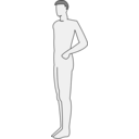 Male Body Silhouette Side