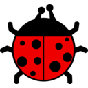 download Ladybug Flat Colors clipart image with 0 hue color