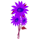 download Helianthus clipart image with 225 hue color