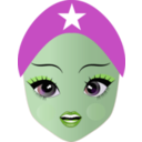 download Pretty Somali Girl Smiley Emoticon clipart image with 90 hue color