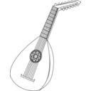 download Lute 1 clipart image with 0 hue color