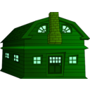 download Halloween Horror House Small clipart image with 90 hue color
