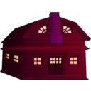 download Halloween Horror House Small clipart image with 315 hue color