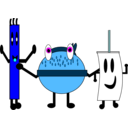 download Mr Chip And Pals clipart image with 180 hue color