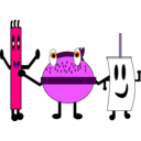 download Mr Chip And Pals clipart image with 270 hue color