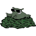 download Lucky Mole clipart image with 90 hue color