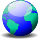 download A Simple Globe clipart image with 45 hue color