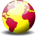 download A Simple Globe clipart image with 225 hue color