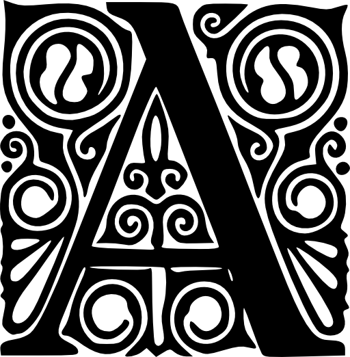 Peter Behrens Alphabet 1908 A
