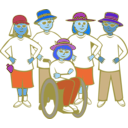 download Sunsquad Group clipart image with 180 hue color