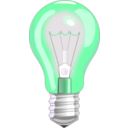 download Light Bulb On clipart image with 90 hue color