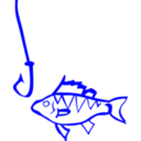 Graffiti Fish And Hook