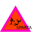 download Caution Sparta clipart image with 315 hue color