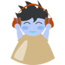 download Boy With Headphone5 clipart image with 180 hue color