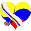 download Corazon De Colombia clipart image with 0 hue color