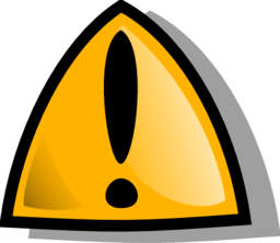 Warning Sign Orange Rounded