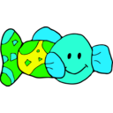 download Toy Fish clipart image with 135 hue color